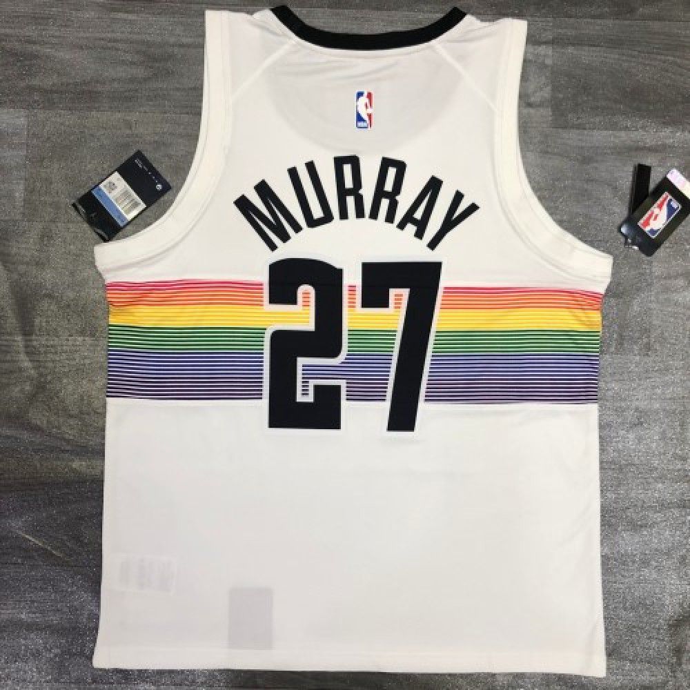 Men's Denver Nuggets Jamal Murray #27 White Swingman Player Jersey – City Edition-Pro Kit Vault | Brand New 26/27 Sports Jerseys
